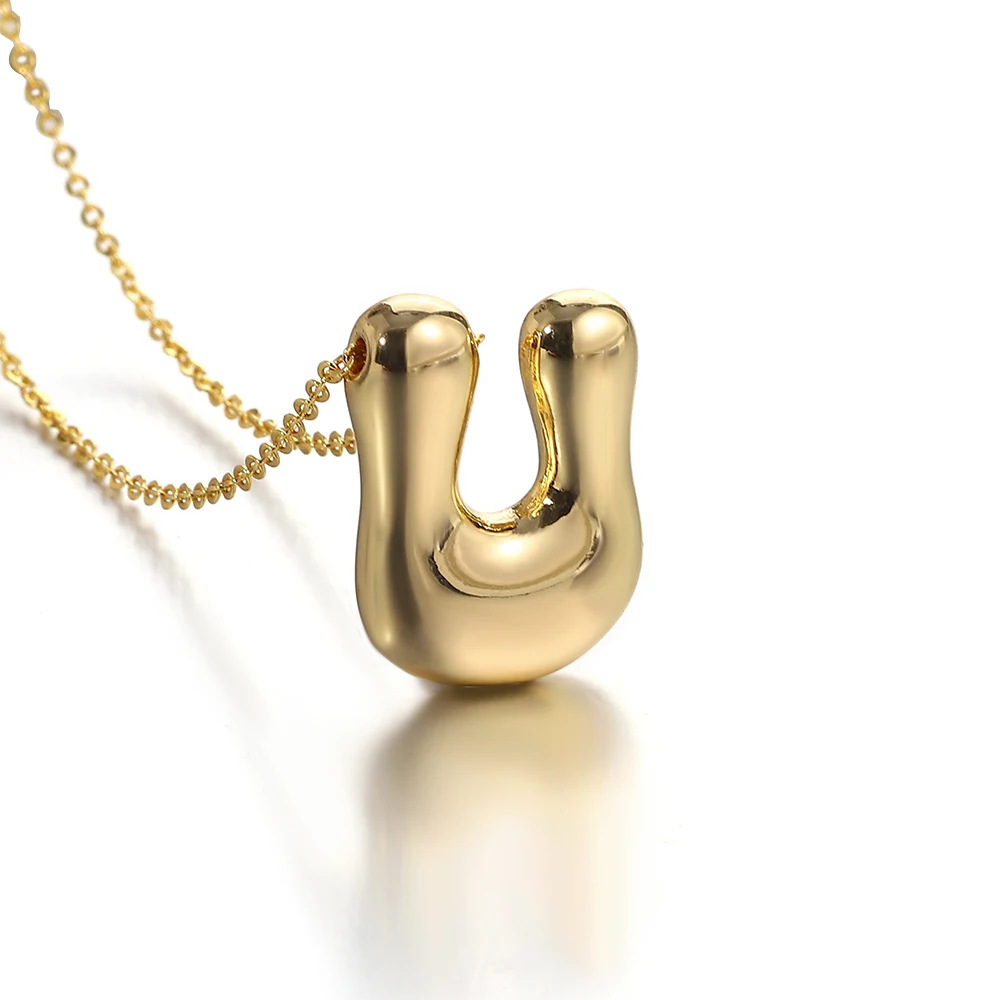 13g Weight Lobster Trigger Clasp Closure Clasp Closure Type Copper Pendant Material Pendant Necklace Classification Copper Chain Material cable chain Chain Type 1 Piece Quantity Casual, Daily Occasion Copper Material Letter Pattern All Seasons Season Unisex Gender Plating Design Elegant, Simple Style Style Wholesale Jewelry Elegant Simple Style Letter Copper Plating Cable Chain Pendant Necklace 19