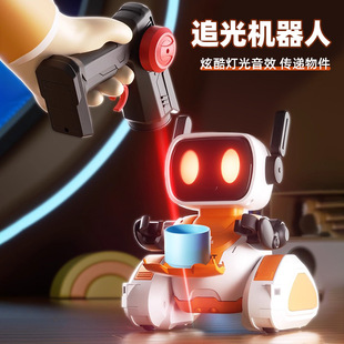 Cross-Border Light Chasing Robot 2.4g Infrared Sensor Intelligent Following Desktop Digital Pet Boy Robot Toy