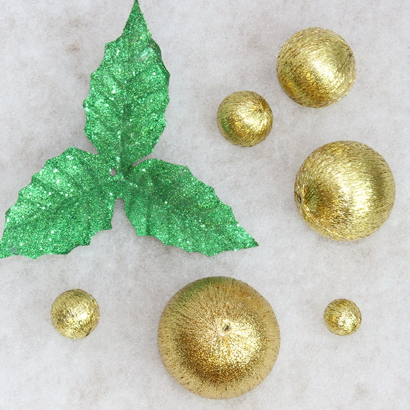 Пластиковые шары рождественские украшения аксессуары новые шелковые шары украшения мерсеризованные шары маленькие нити шары аксессуары оптом