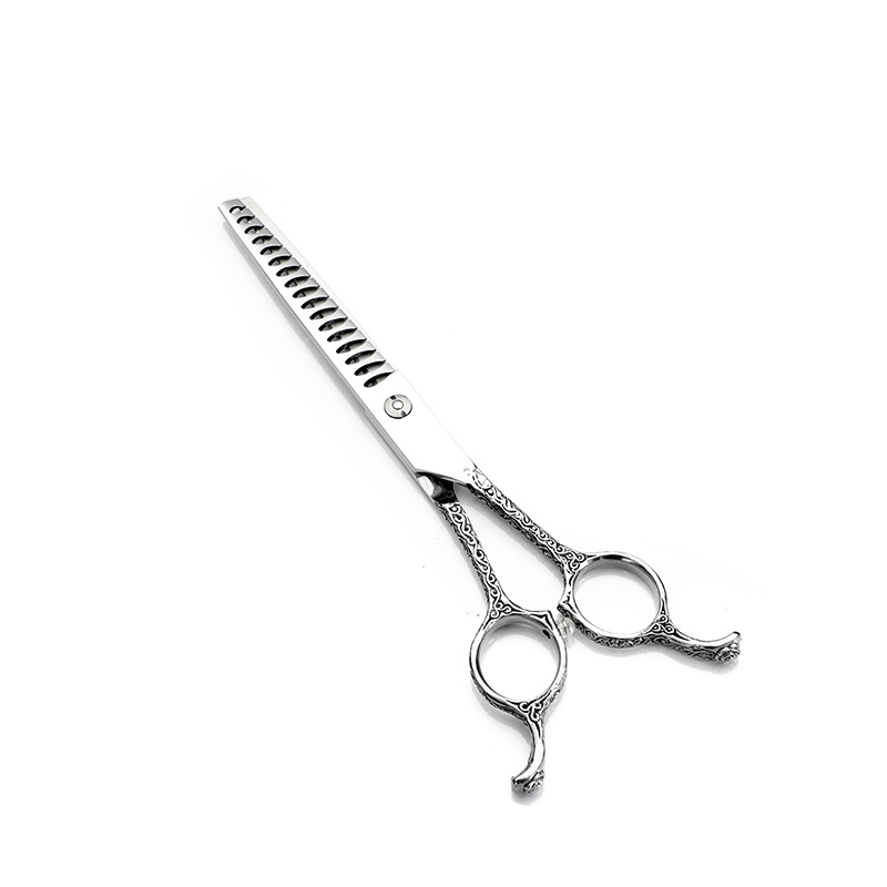 Tijeras de belleza para mascotas tijeras de pelo de peluche tijeras de pelo tijeras curvas herramienta tijeras rectas tijeras curvas tijeras de hueso de pescado traje