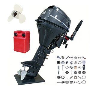 İki silindrli 9.8HP dördtaktlı karbüratorlu mühərrik, balıqçı və sürət qayıqları üçün