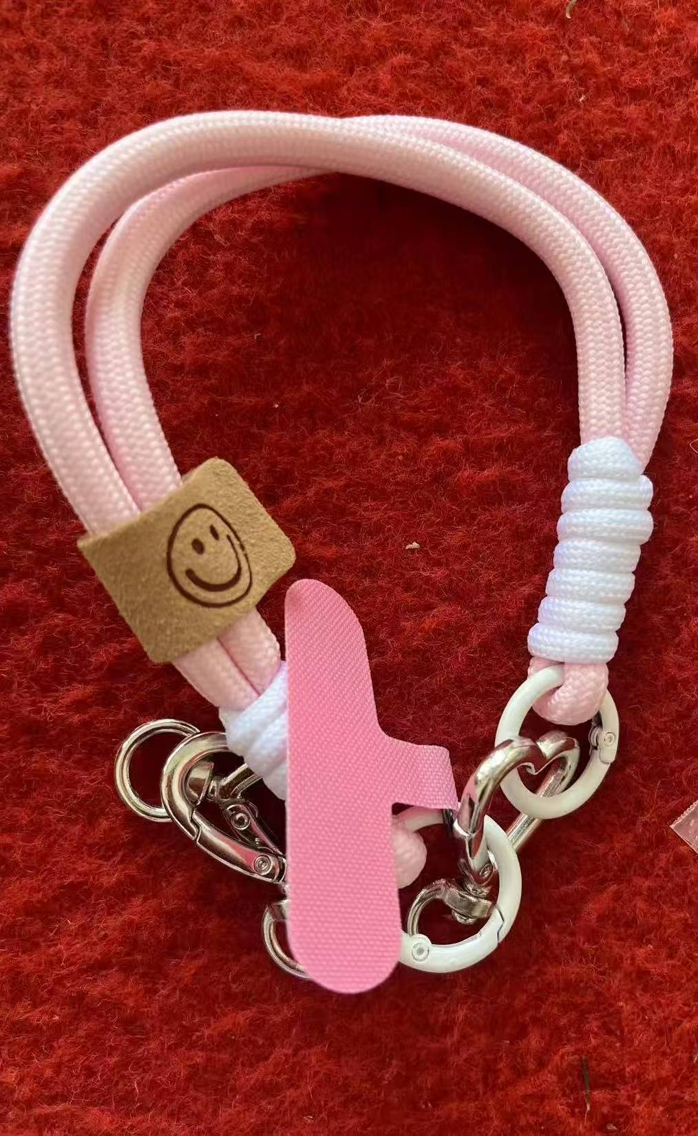 핑크+스페이서+웃는 얼굴+러브 버클