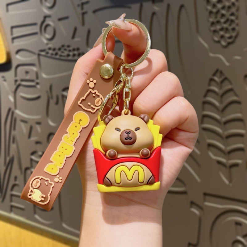 新しいカピバラシリーズ人形キーホルダーペンダントクリエイティブカピバラキーチェーンカップルバッグペンダント卸売|undefined