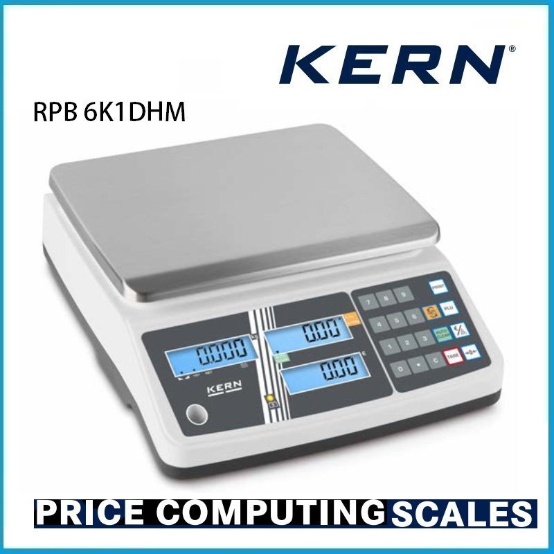 3 | 6kg 零售秤 带有10种商品价格记忆的 RPB 6K1DHM KERN品牌