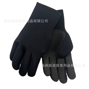 Manufacturer Batch Black Diving Material Anti-Cut Gloves Kevlar Fabric Waterproof Anti-Cut Adhesive Gloves