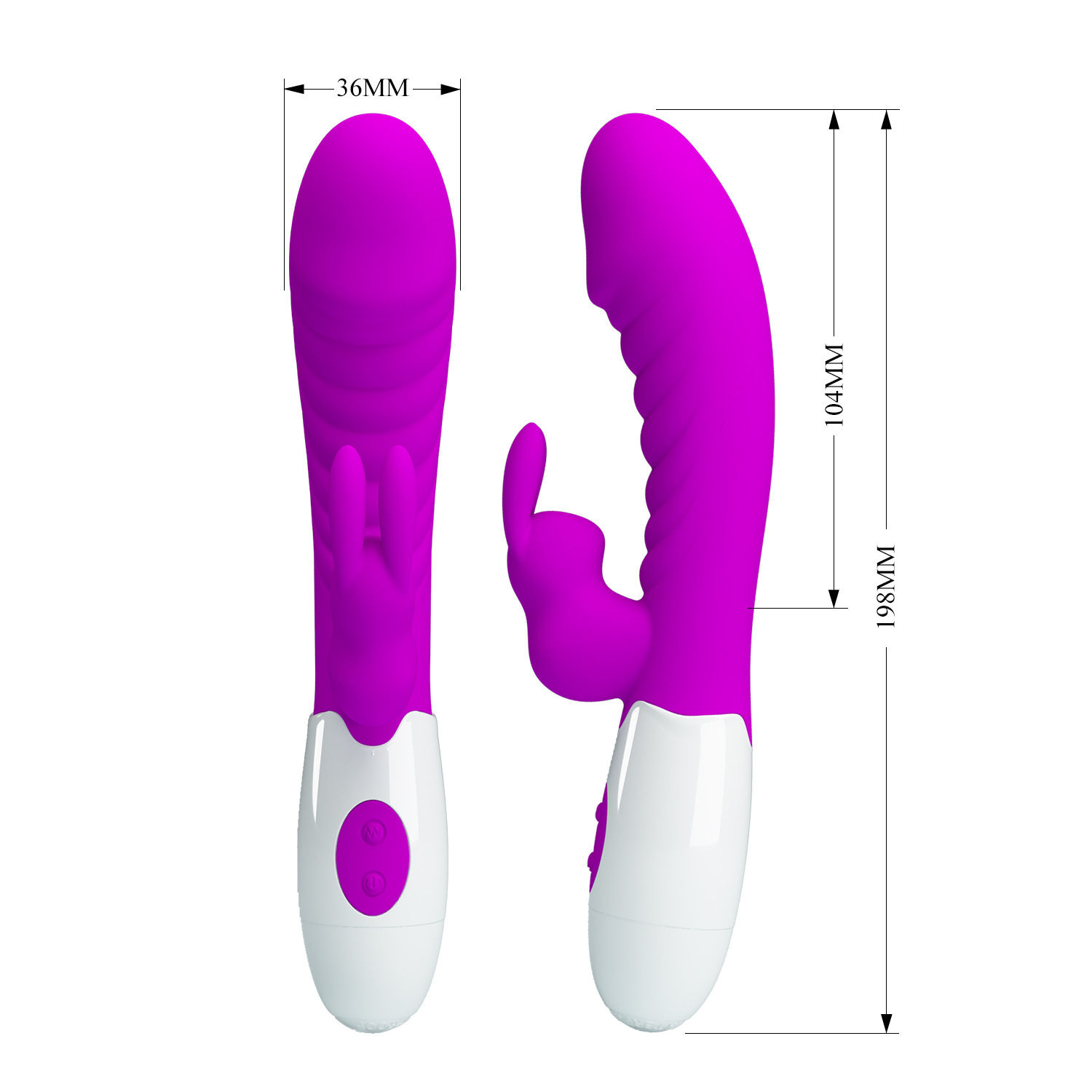 Pleasure Paida G-spot Rabbit Vibrator Silicone 30 Frequency_voghion.com