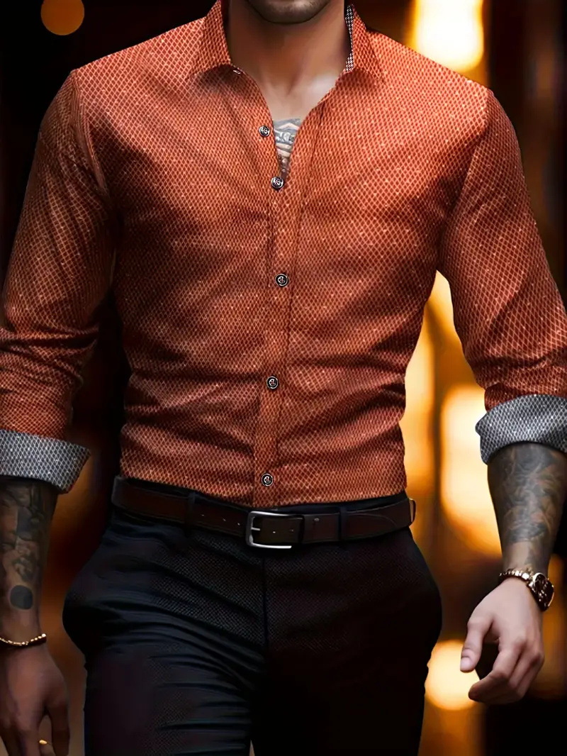 Versión coreana suelta de gran tamaño estilo universitario casual hermosa camisa de solapa estilo Hong Kong camisa a cuadros japonesa manga larga MB12 para hombre