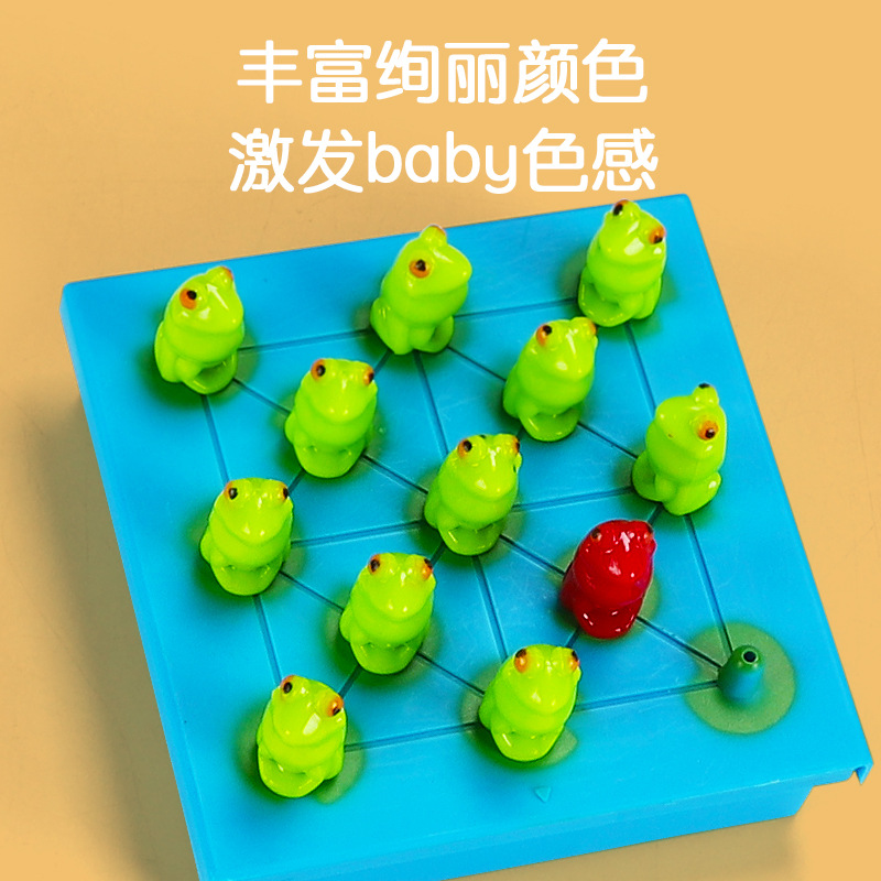 Rana damas tarjeta de educación temprana para niños entrada juego de escritorio ajedrez pensamiento lógico entrenamiento juguetes educativos de ocio