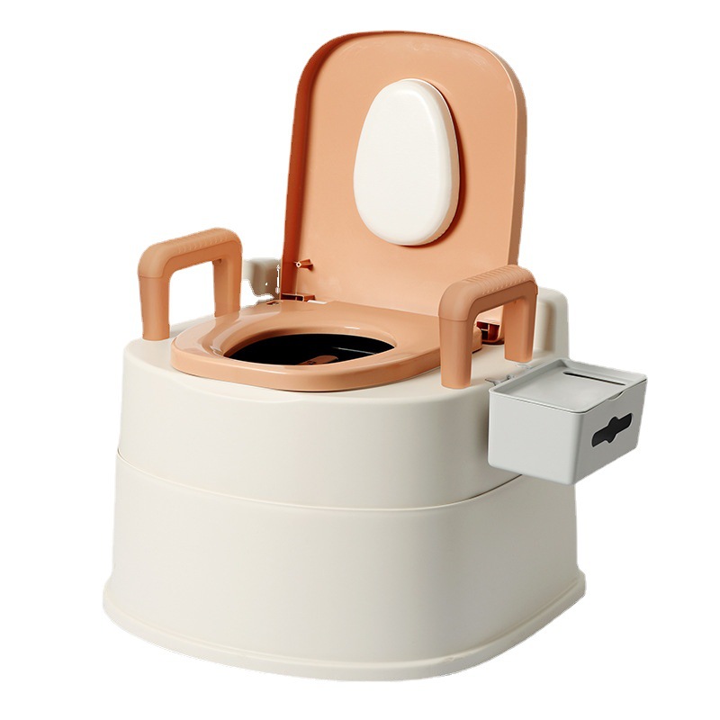 Inodoro de ancianos inodoro móvil mujeres embarazadas urinario inodoro engrosado escupidera ancianos desodorante Silla de baño interior