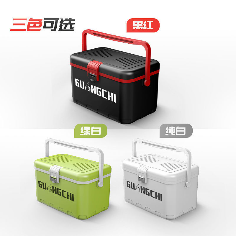 Caja de pesca ultra pequeña caja de camarón con bomba de oxígeno caja de camarón 10L ultra ligera