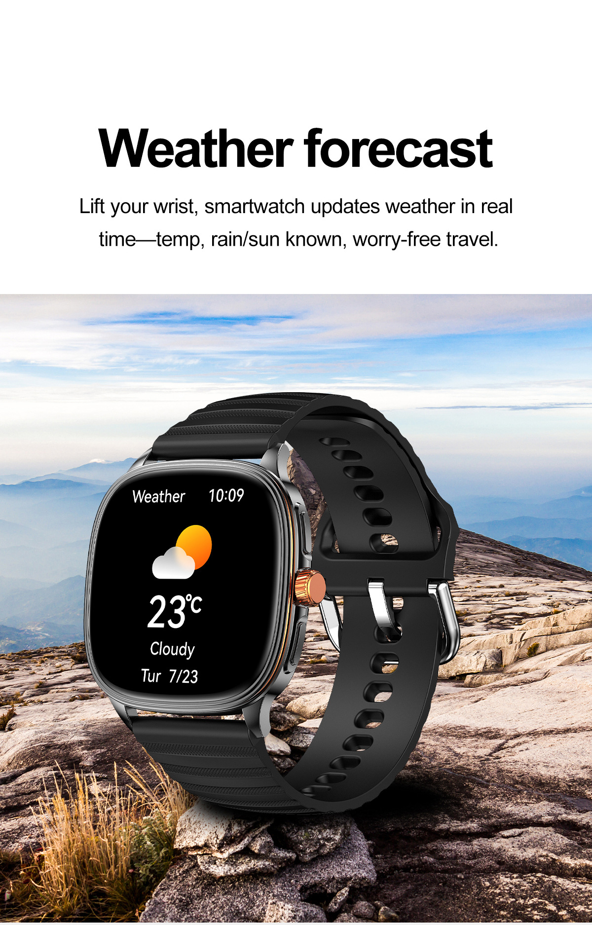 Smartwatch Mit Bluetooth Telefonie Sprachassistent Fitness Tracker_voghion.com