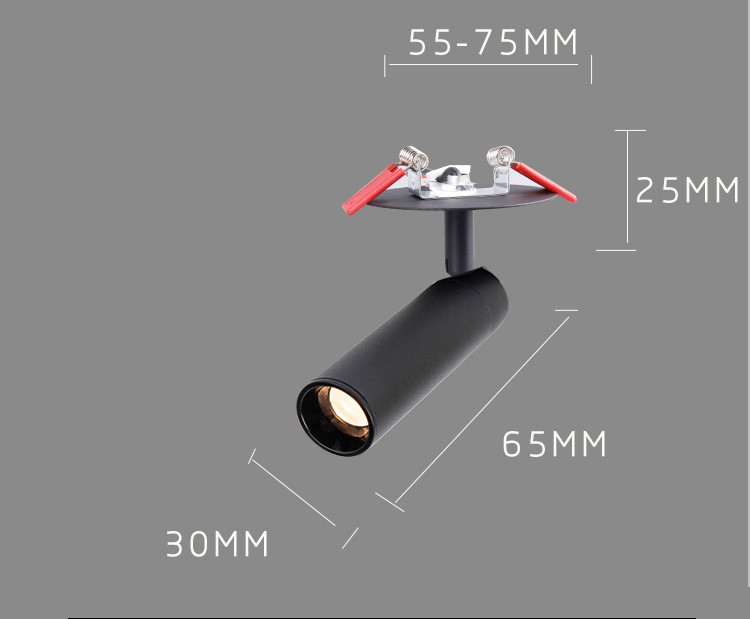 埋め込み型スポットライト開口部 75MM 小型スポットライト 小型角度ビーム 3 度 8 度雰囲気茶室美術館|undefined