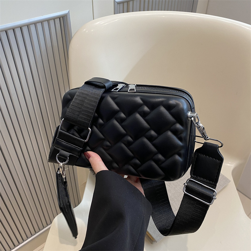 Bolso de hombro de diamond de moda bolso pequeño de moda de moda de mujer bolso de caja bolso nuevo bolso de mochila negro