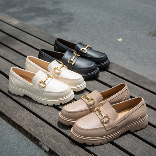 Dropshipping - Loafers Women's British Single Shoes Fashion Flat Sandals Rain Boots Waterproof Soft Sole Water Boots