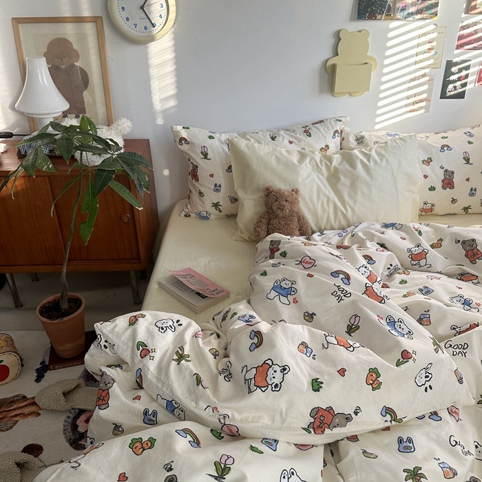 妮可乐园(枕套混搭浅黄)