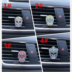 Original Host Style Skull Head Car Air Freshener Solid Air Freshener Holder Car Air Purifier Ornament Car Interior Decor