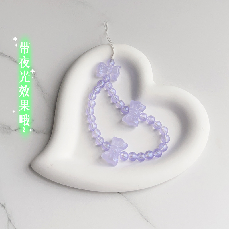 GLD-SL072-03 야광 팔찌 - 보라색 크리스탈 활