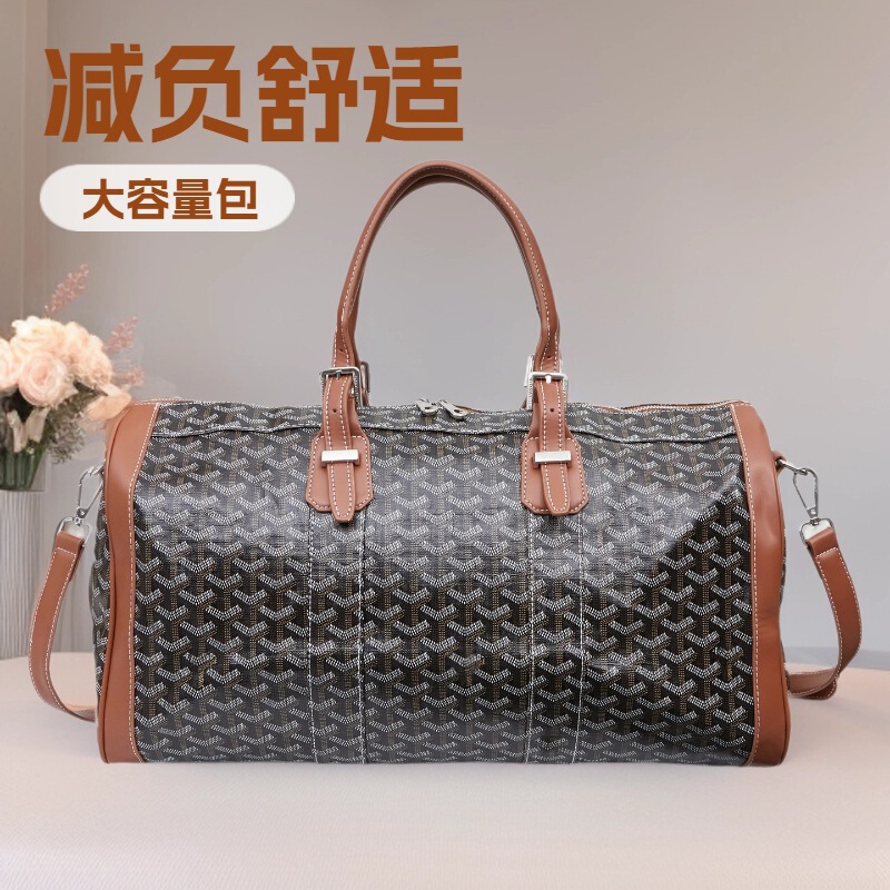 Cross-Border Goya Goyard Dog Tooth Travel Bag Fitness Bag New Large Capacity Fashionable Versatile Satchel Travel Bag