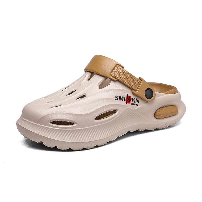 Zapatos con agujeros mujer verano hogar exterior ropa de suela gruesa pareja hombre suela gruesa hogar zapatos de playa interior