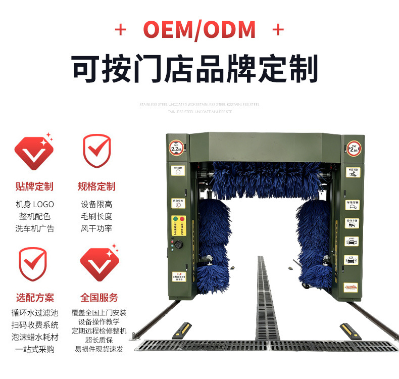 Fully Automatic Intelligent Car Wash Machine, Unattended Gas Station Gantry Car Wash Equipment, Intelligent Gantry Car Wash Machine