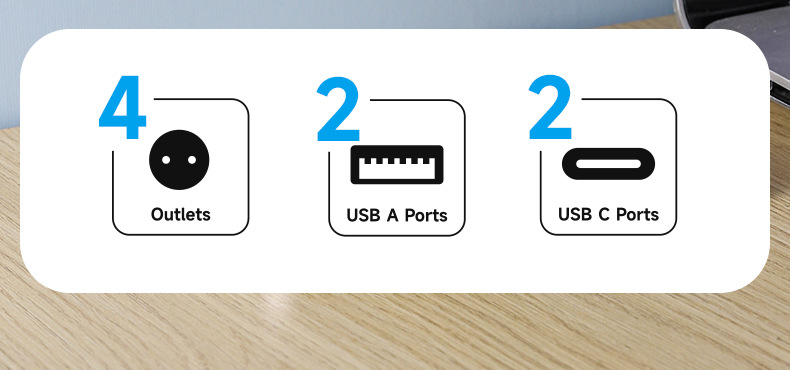 European Standard USB Cube Socket With Night Light/time Display/converter, Compact Multi-functional Power Strip For Home_voghion.com