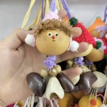 手工烙画葫芦果壳风铃挂件