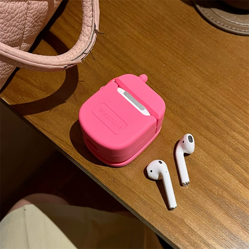 Apple, совместимый телефон, беспроводные силиконовые милые наушники, bluetooth, масштаб 1:2, 2/3
