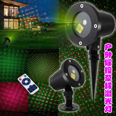2021 outdoors waterproof laser light Explosive money courtyard Floor lamp Christmas LED Snowflake Projection Stage Lights