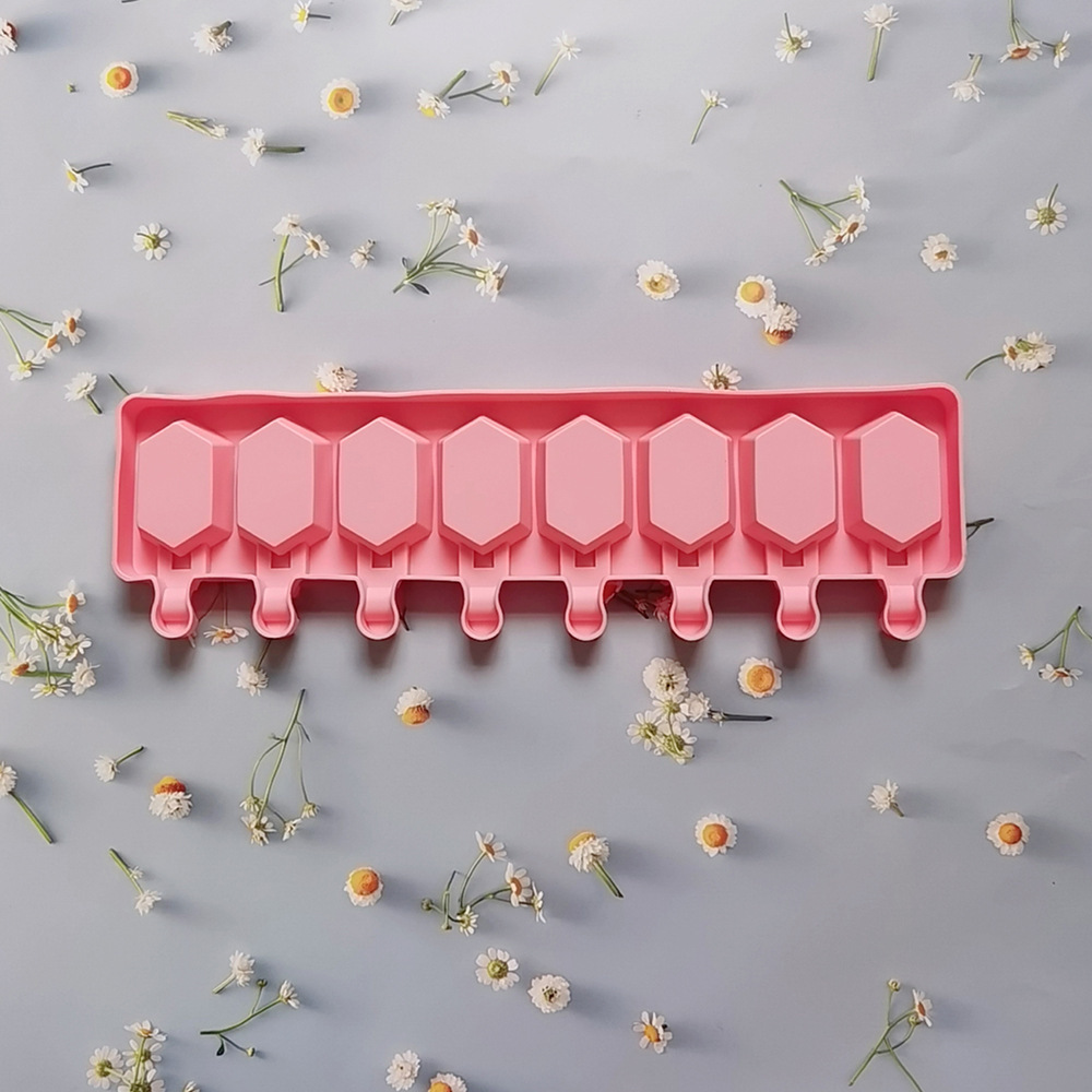Silicone 8 con 6 lados helado 101 pastel molde de silicona molde de postre utensilios de cocina para hornear harina de arroz