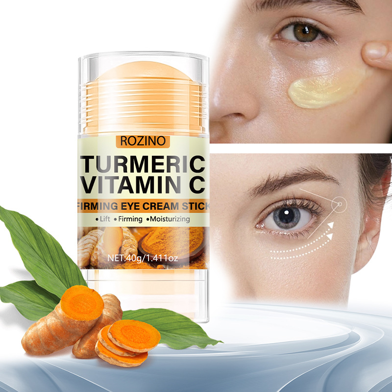 Rozino Cross-Border Vitamin C and Turmeric Smooth and Moisturizing Eye Cream Stick Hydrates and Softens the Delicate Skin Around the Eyes