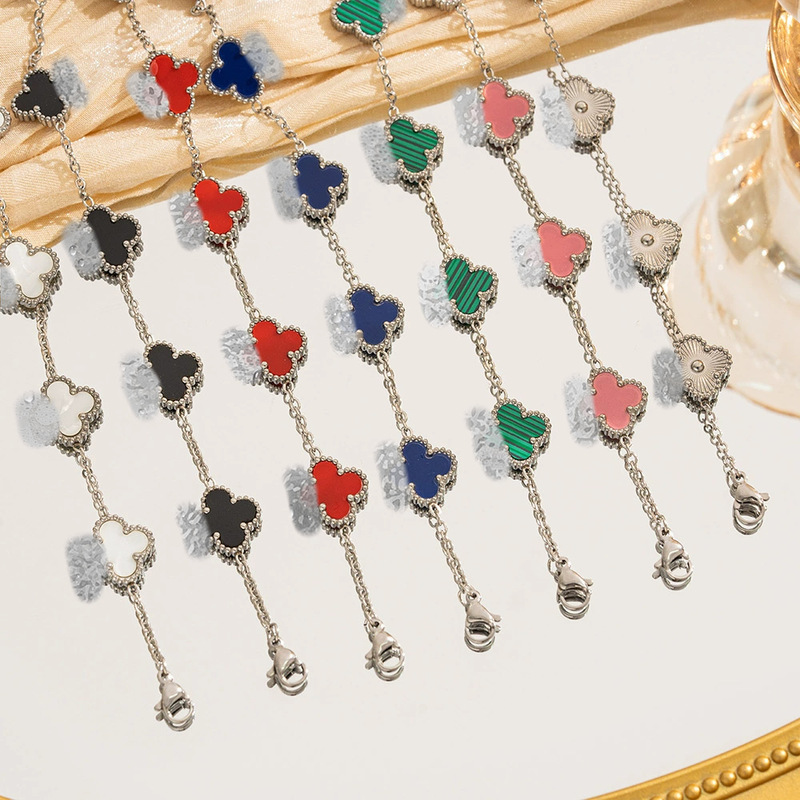 Cross-Border Four-Leaf Clover Bracelet, Light Luxury and High-End, Popular Women's Wholesale Jewelry Accessories, Novice Jewelry, Women's European and American Hand Jewelry