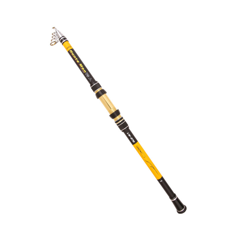 Los fabricantes de poste de mar suministro largo tiro varilla caña de pescar 2,1 m 3,6 m 6 capas de tela mar polo al por mayor engranaje de pesca transfronteriza