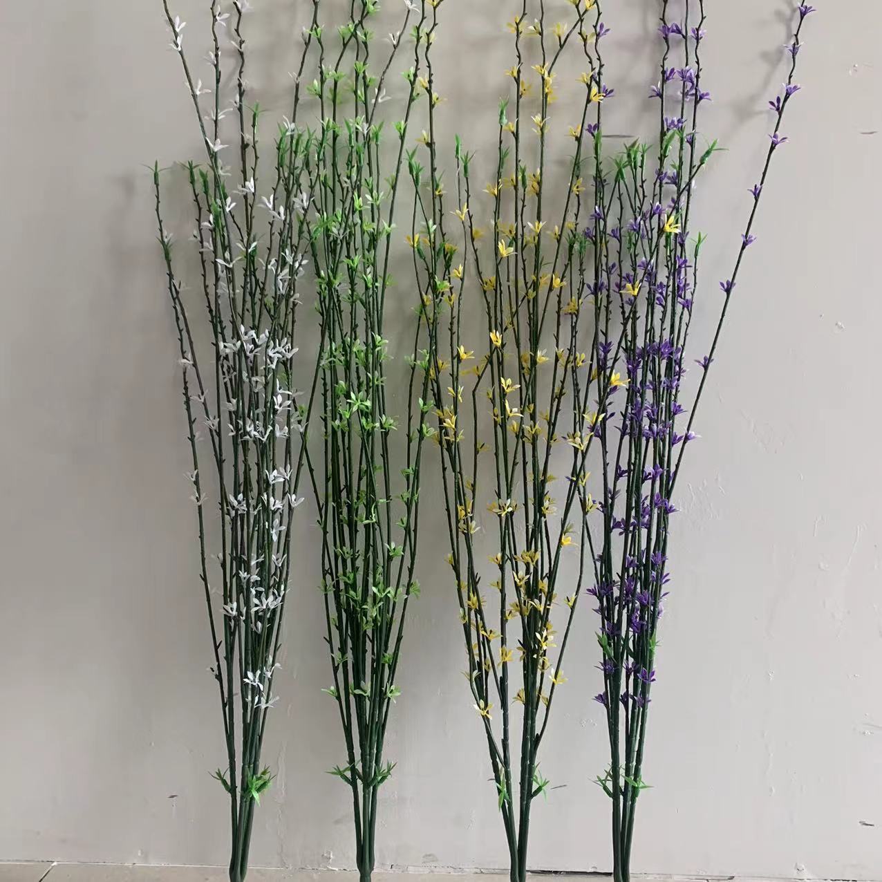 wholesale Artificial Flower Silk flower Plastic Artificial flower Snow Flowers bloom Home Furnishing decorate to ground Place