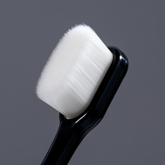 日式成人家用軟毛牙刷單支裝情侶黑白小頭雲柔萬毛牙刷廠家批發