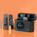 2025新款私模无线话筒一拖二领夹式直播设备收音麦无线领夹麦克风