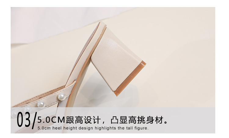 A9125 770K GIÀY DÉP LÊ NỮ HUITDOE GÓT VUÔNG MÙA HÈ GIÀY DÉP NỮ G02 SẢN PHẨM MỚI