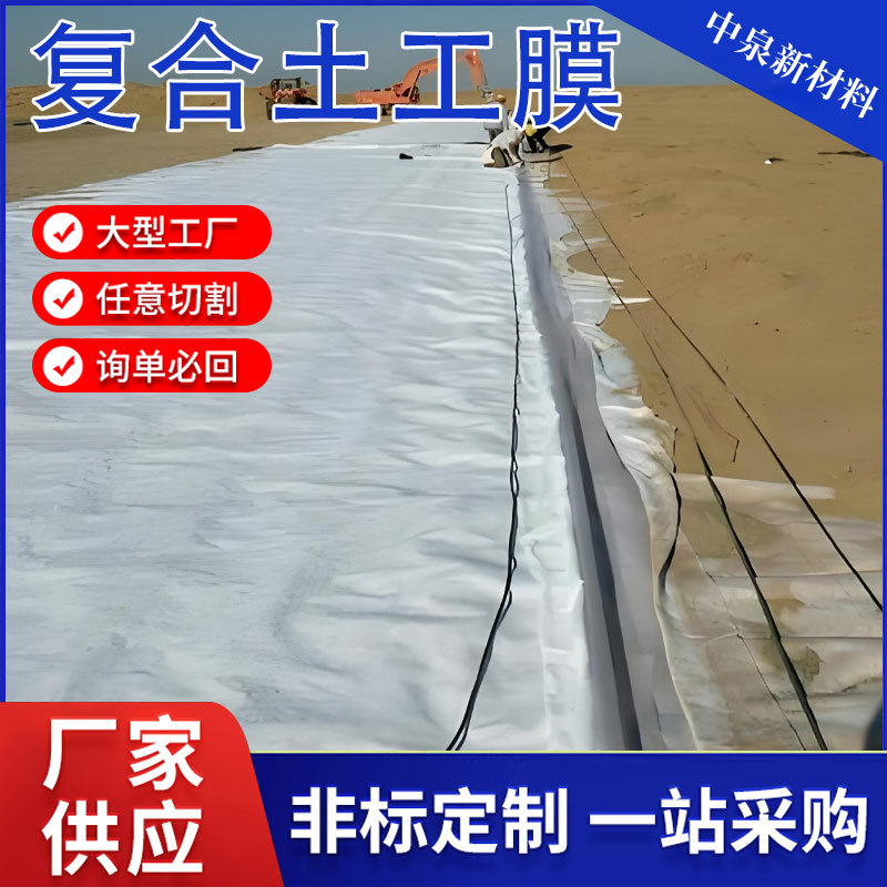 防水防渗黑色HDPE土工膜养殖场鱼塘蓄水池水库加厚聚乙 烯防渗膜