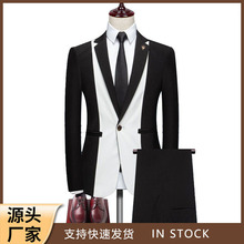 跨境外贸男西装套装商务正装秋季时尚男士西服休闲两件套西服套装