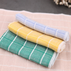 Kitchen Home Fiber Dish Cloth 4 Pcs Cleaning Assistant Hygienic Cleaning Cloth Non-Slip No Shedding Table Cloth Wholesale