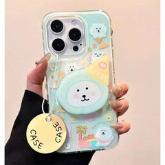 単層カジュアル自己嘲笑クマ Apple 16pro 携帯電話ケース新しい iphone15 漫画 13 個性 14