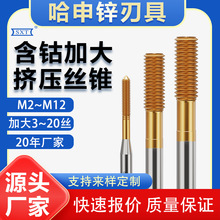 含钴镀钛加长挤压丝锥加大挤压攻铝用M2*100*M12*130M2+0.03+0.05