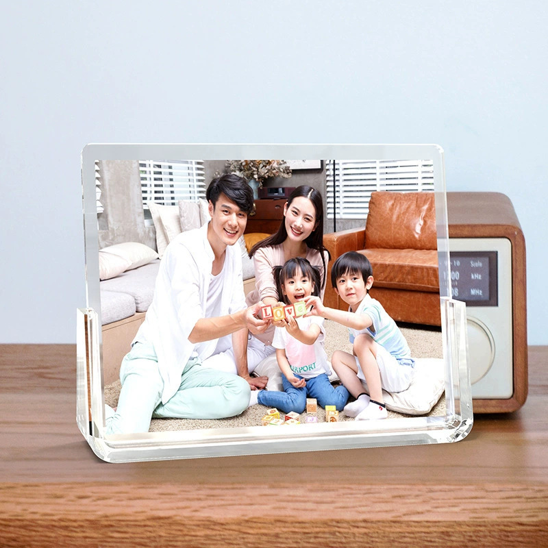 Acrylic U-Shaped Photo Frame, Transparent Crystal Display Stand, Desktop Vertical Photo Frame, Manufacturer Wholesale Customization
