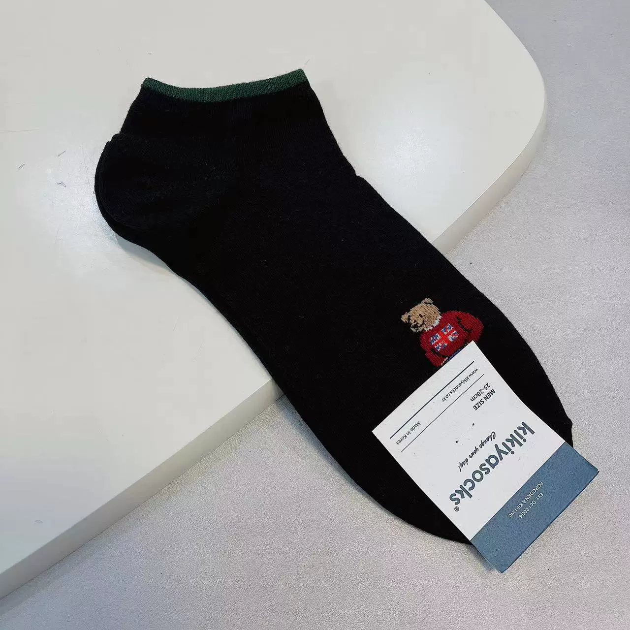 Корейские носки kikiyasocks весна и лето медведи простые джентльменские носки низкий топ мужские носки хлопковые