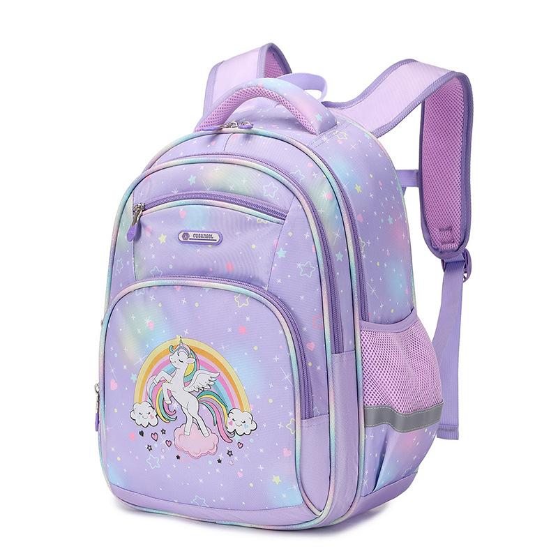 Mochila Escolar Infantil de Gran Capacidad de Tela Oxford Ultraligera con Reducción de Carga para Escuela y Viajes