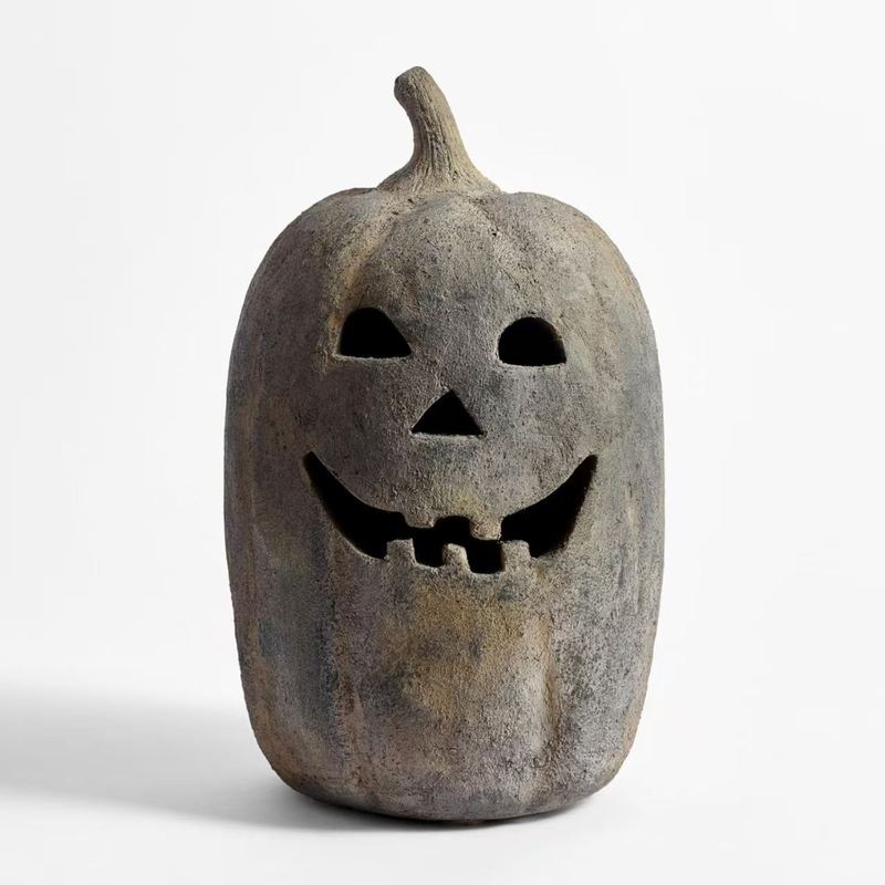 Handmade Terracotta Jack O' Lantern树脂南瓜灯南瓜灯|undefined