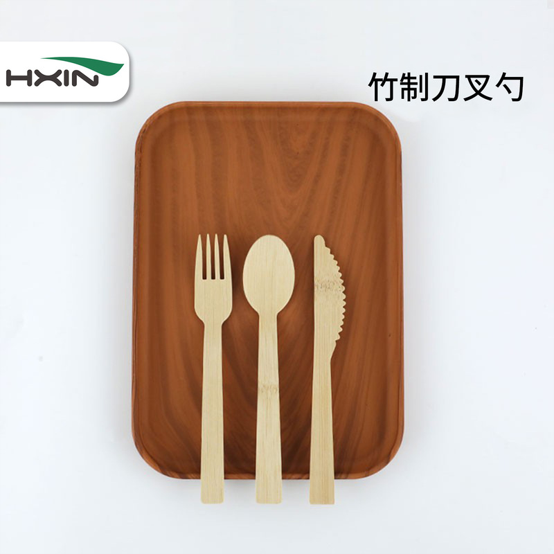 Hengxin Bamboo Knife, Fork and Spoon Disposable Tableware Bag Set Ice Cream Dessert Spoon Fruit Fork Biodegradable Tableware Hengxin Bamboo Knife, Fork and Spoon Disposable Tableware Bag Set Ice Cream Dessert Spoon Fruit Fork Biodegradable Tableware