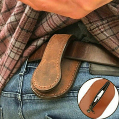 Creative Guitar Type Boston Leather Beat Coin Purse EDC Tactical Women's Self-Defense Tool Coin Holster