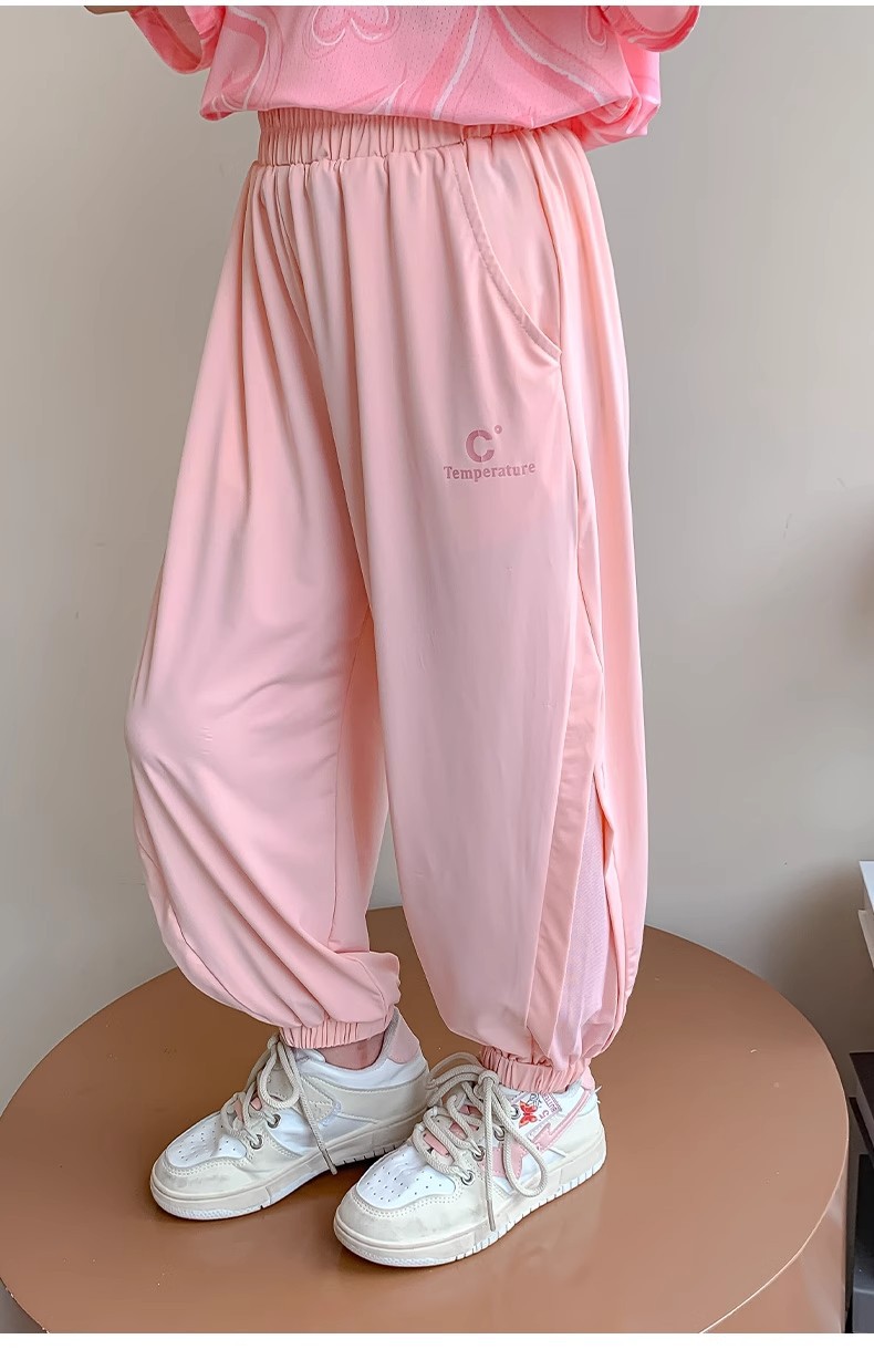 Sommer Mädchen Eisseide 2024 Neue Kleine und Mittlere Größe Mückenresistente Dünne Sonnencreme Schnelltrocknend Kindersport_voghion.com