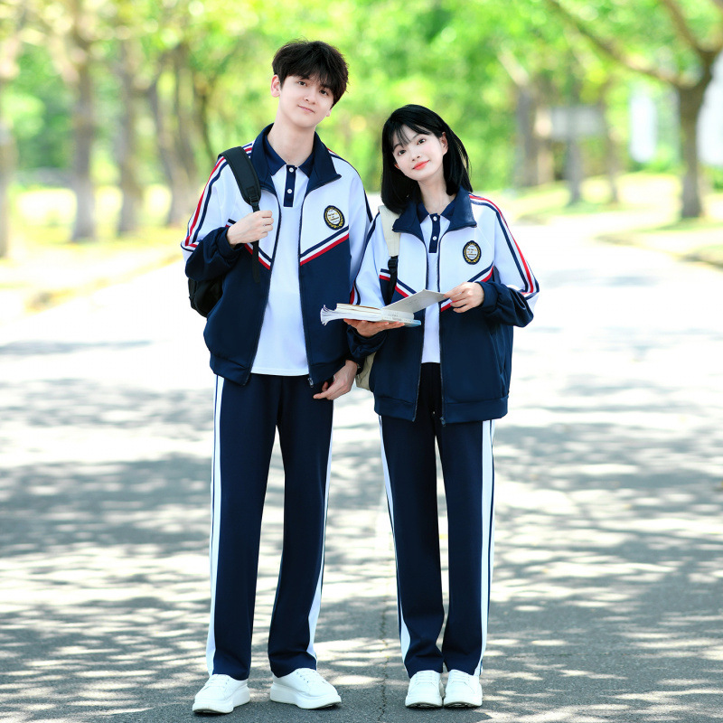 New Autumn Class Uniform Three-Piece Set for Junior High School Students Campus Casual Sports Games High School Students College Style School Uniform Set