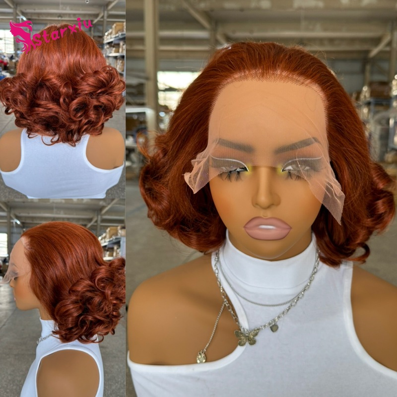 13x4 bouncy curly fumi double drawn wig 250density 14A human|undefined